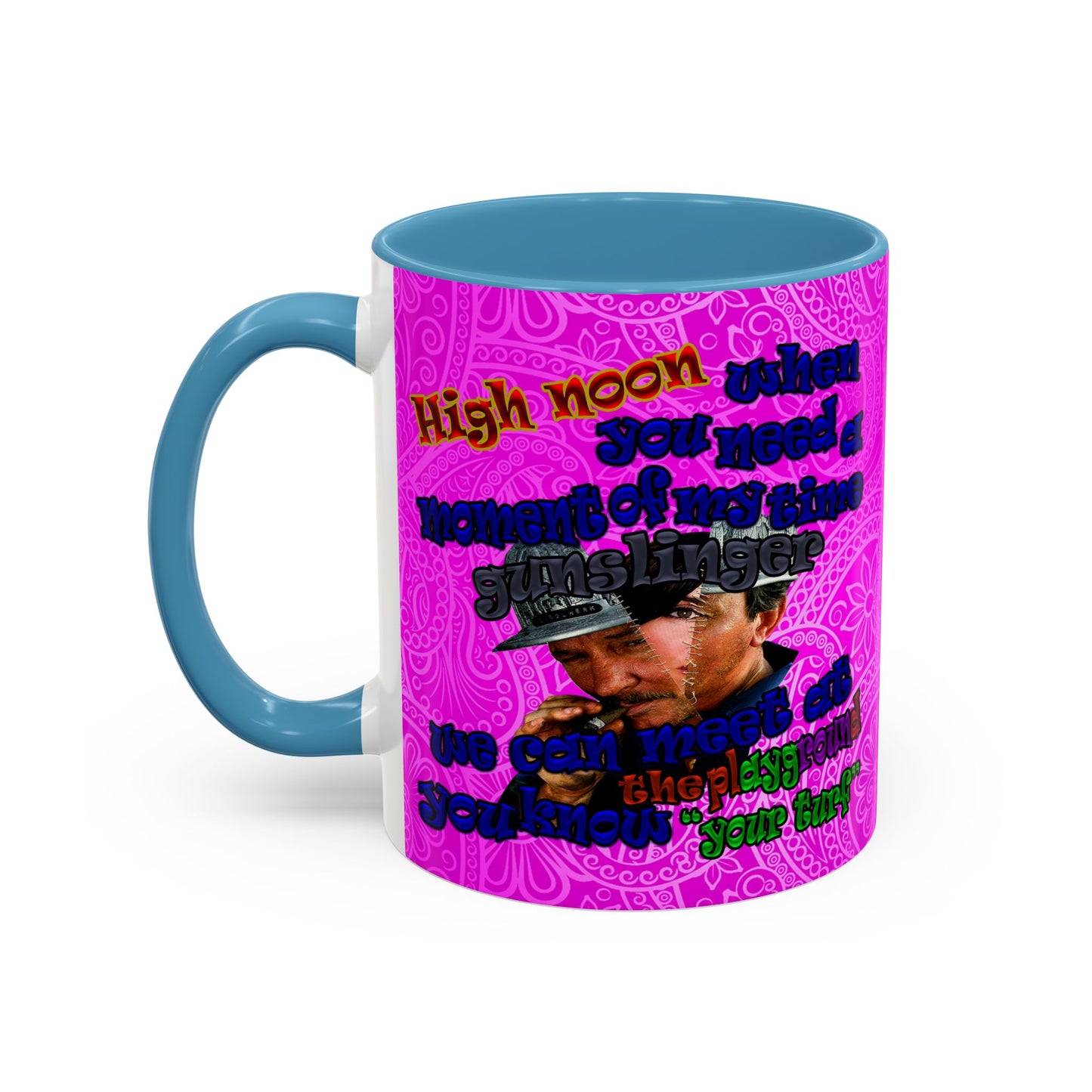 high noon - Accent Mug (pink swirl)