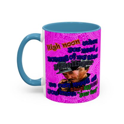 high noon - Accent Mug (pink swirl)