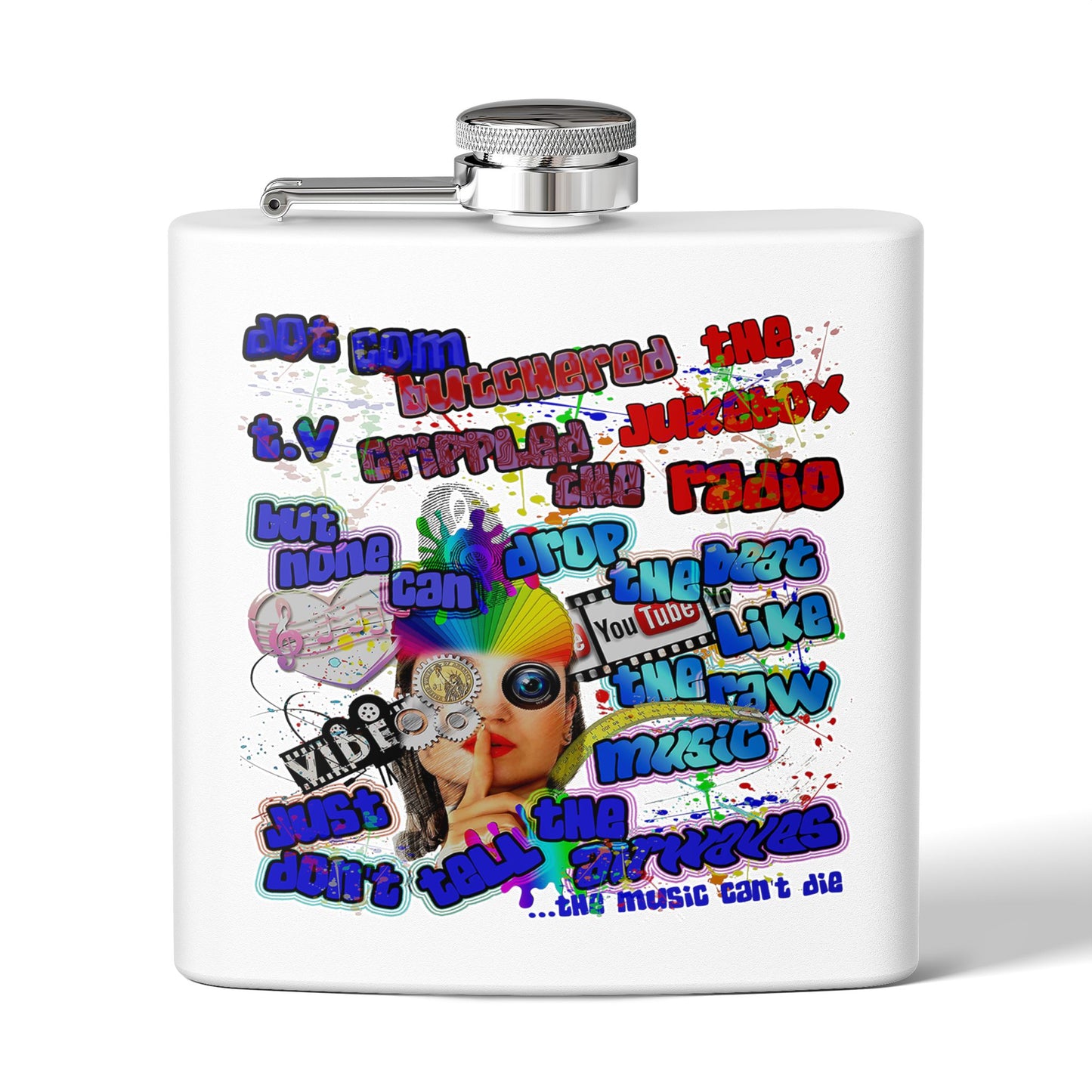 drop the beat - Stainless Steel Flask