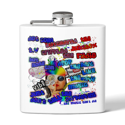 drop the beat - Stainless Steel Flask