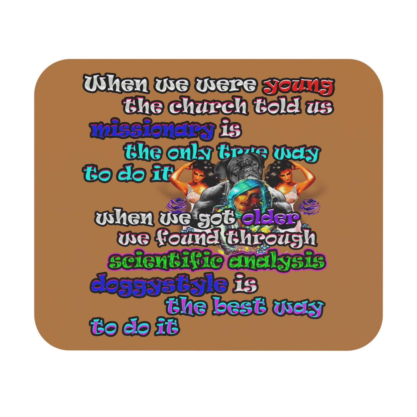 doggystyle - Mouse Pad (Rectangle) (light brown)
