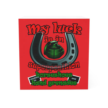 my luck - note cube (red)