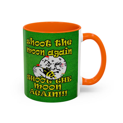 shoot the moon again - Accent Mug (green turf)