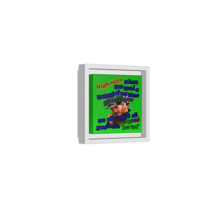high noon - framed canvas art (logo green)