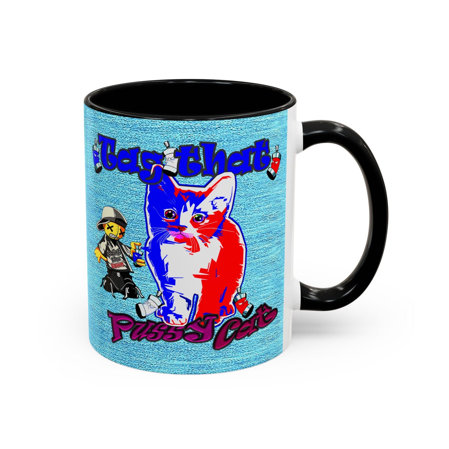 tag that - Accent Mug (faded blue)