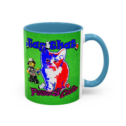 tag that - Accent Mug (green turf)