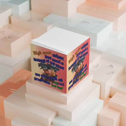 high noon - note cube (yellow-orange wave)