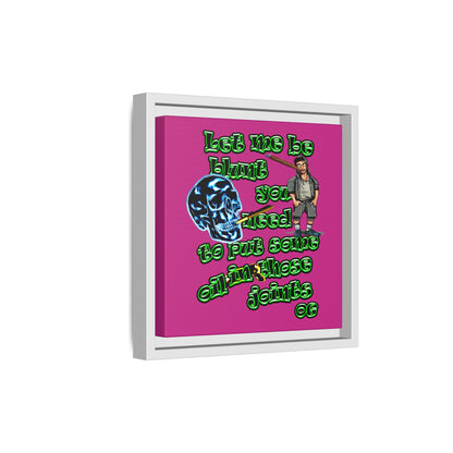 og - framed canvas art (pink)