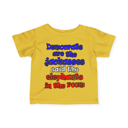donkeys and elephants - Infant Fine Jersey Tee