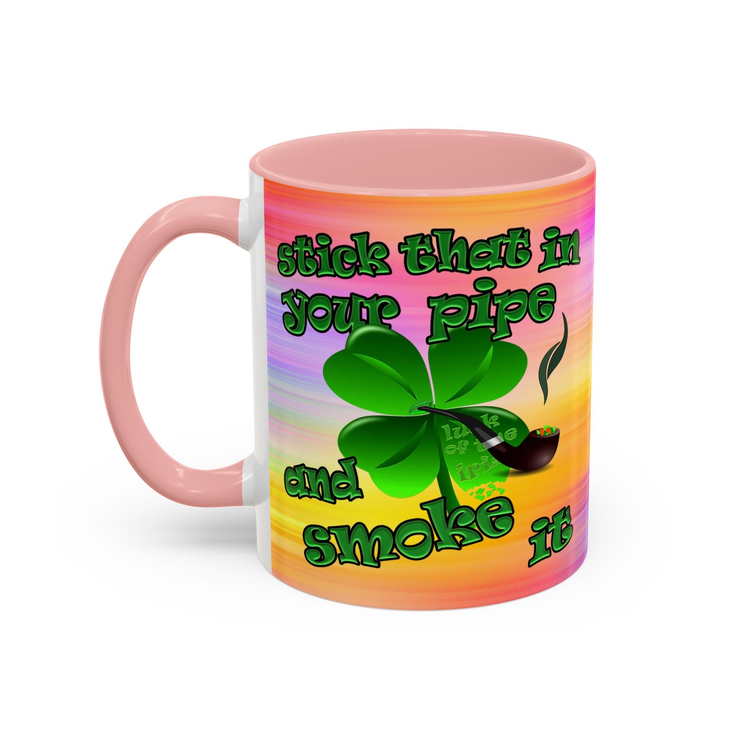 celtics logo - Accent Mug (color blur)