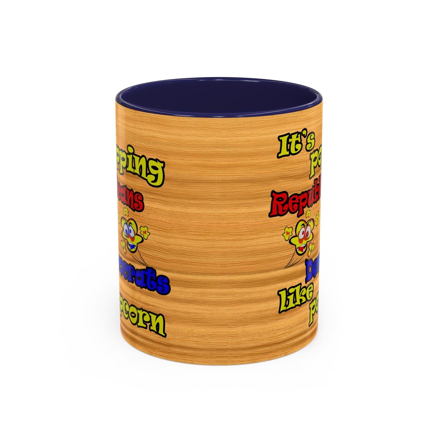 popping like popcorn - Accent Mug (butterscotch wood finish)