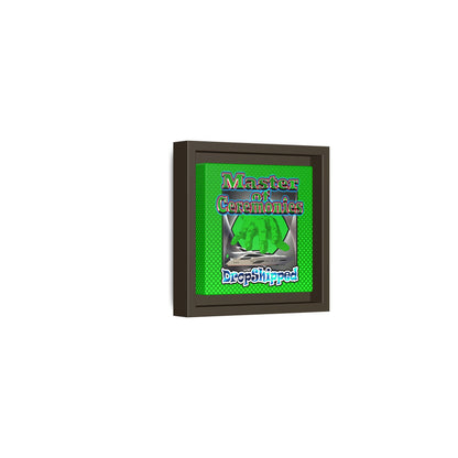 logo - framed canvas art (logo green)