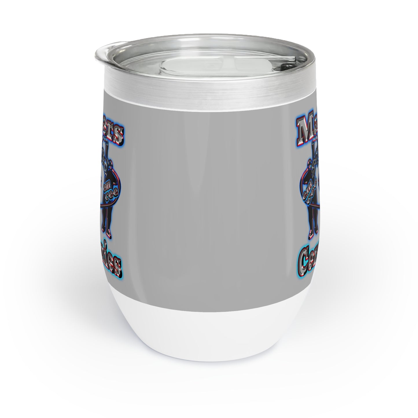 em cee squared - Chill Wine Tumbler (light grey)