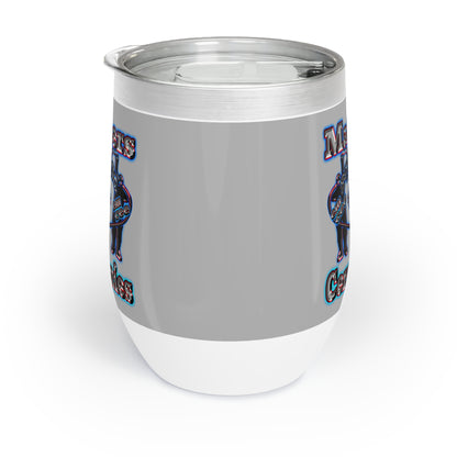 em cee squared - Chill Wine Tumbler (light grey)