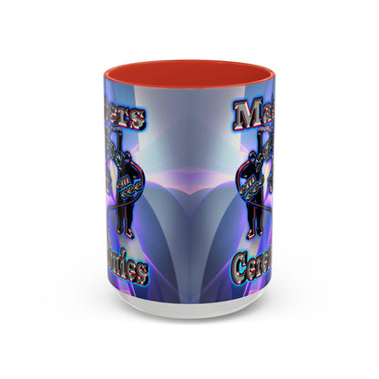 em cee squared - Accent Mug (grey-pink wave)