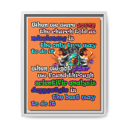 doggystyle - framed canvas art (crusta)