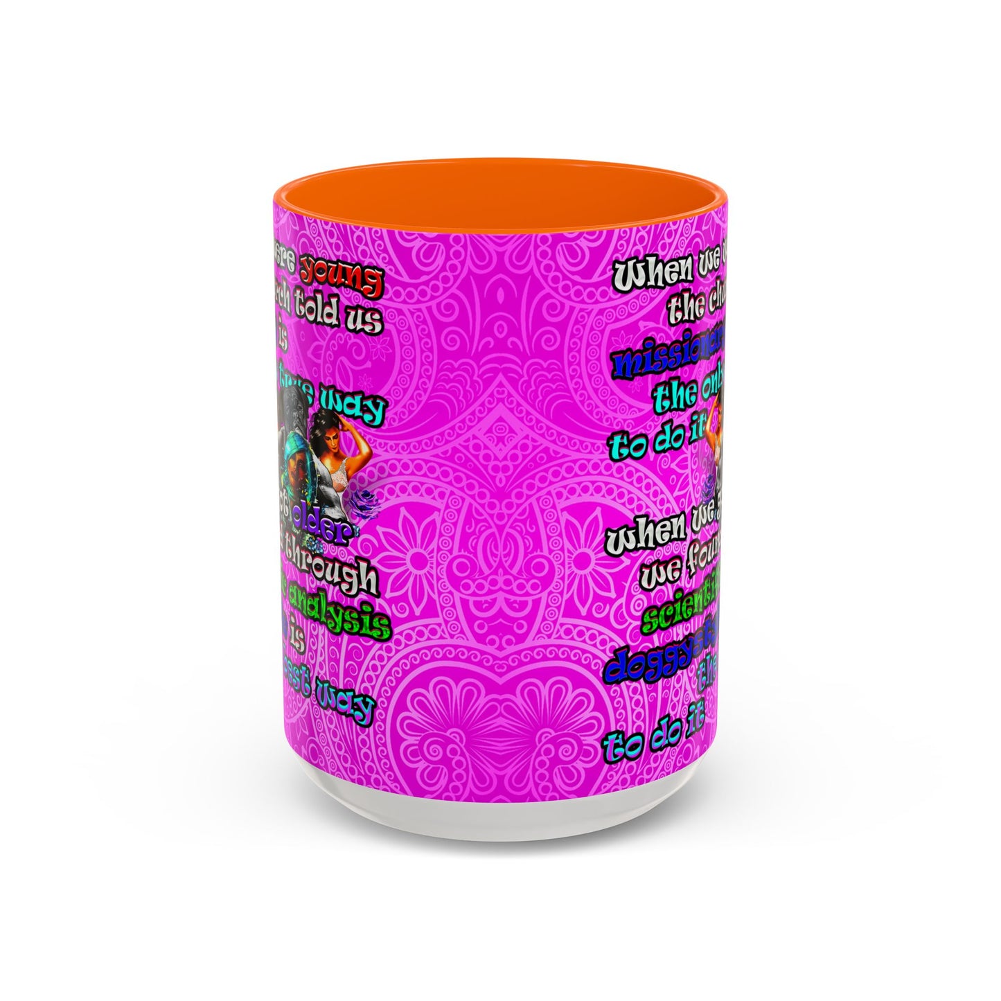 doggystyle - Accent Mug (pink swirl)