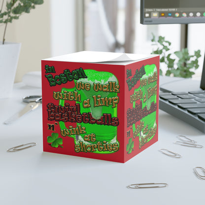 celtic's logo - note cube (dark red)