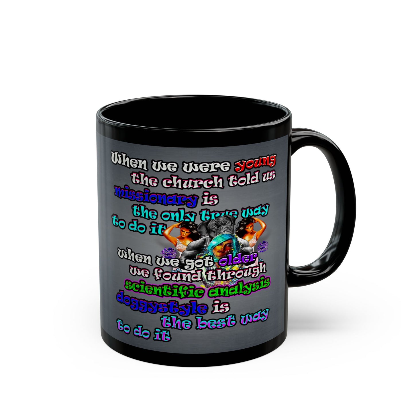 doggystyle - Black Mug (grey-light grey)