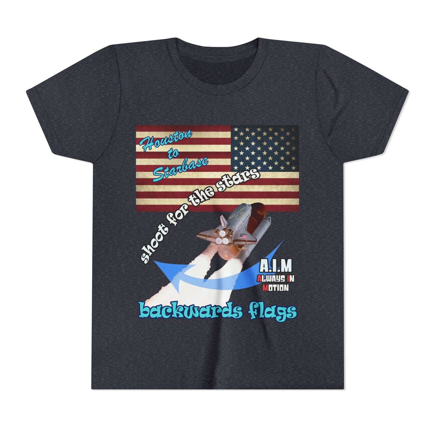 shoot for the stars - Youth Short Sleeve Tee