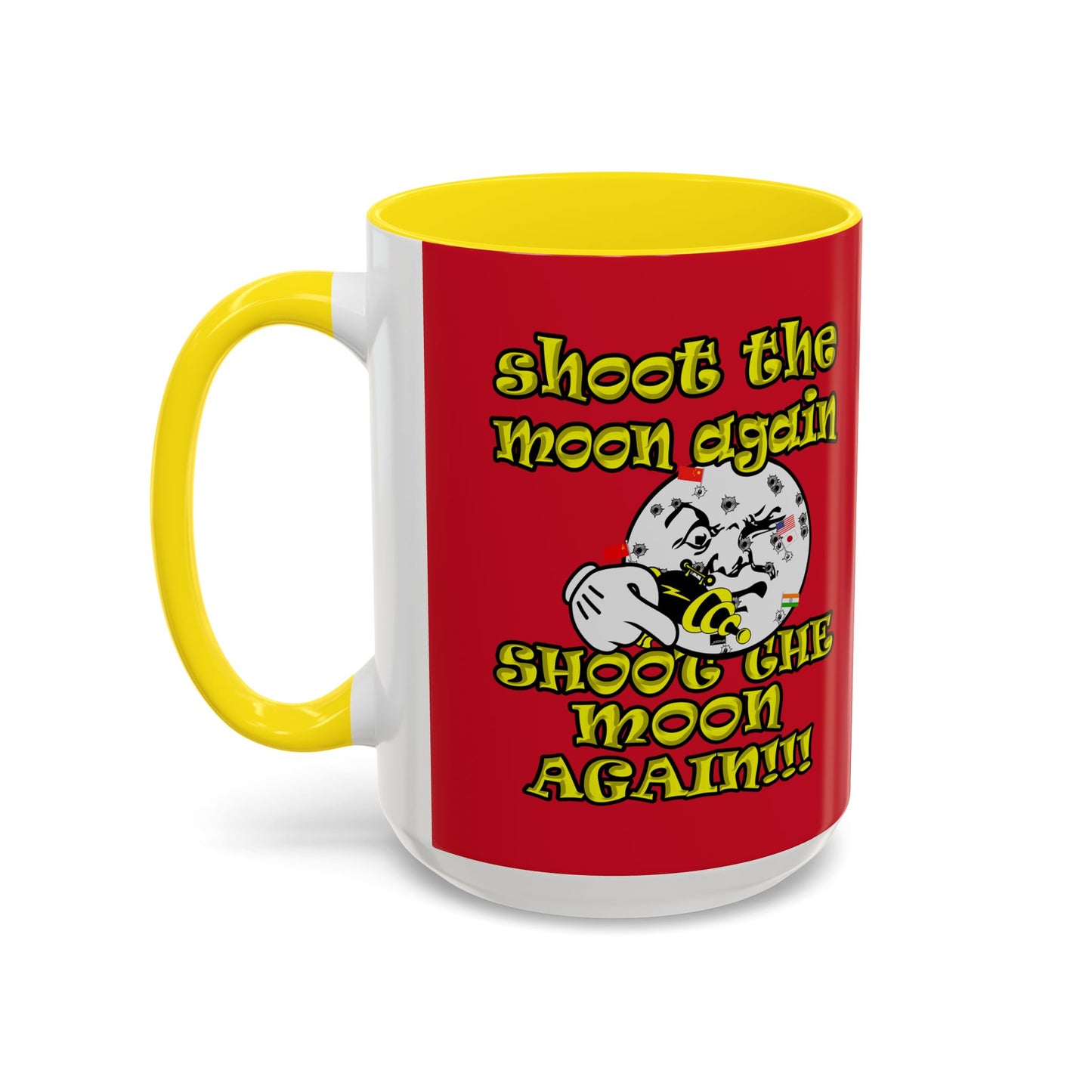 shoot the moon again - Accent Mug (dark red)