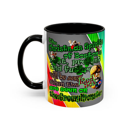 christmas spirits of boston - Accent Mug (rainbow split)