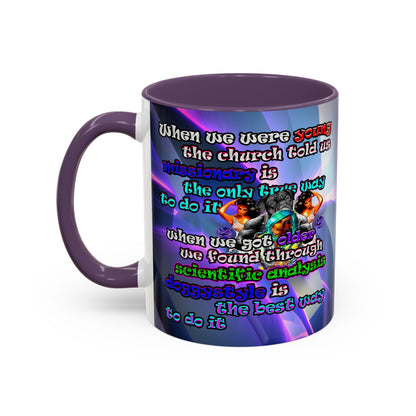 doggystyle - Accent Mug (grey-pink wave)