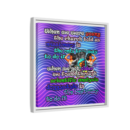 doggystyle - framed canvas art (purple wave)