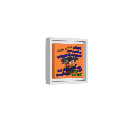 high noon - framed canvas art (crusta)