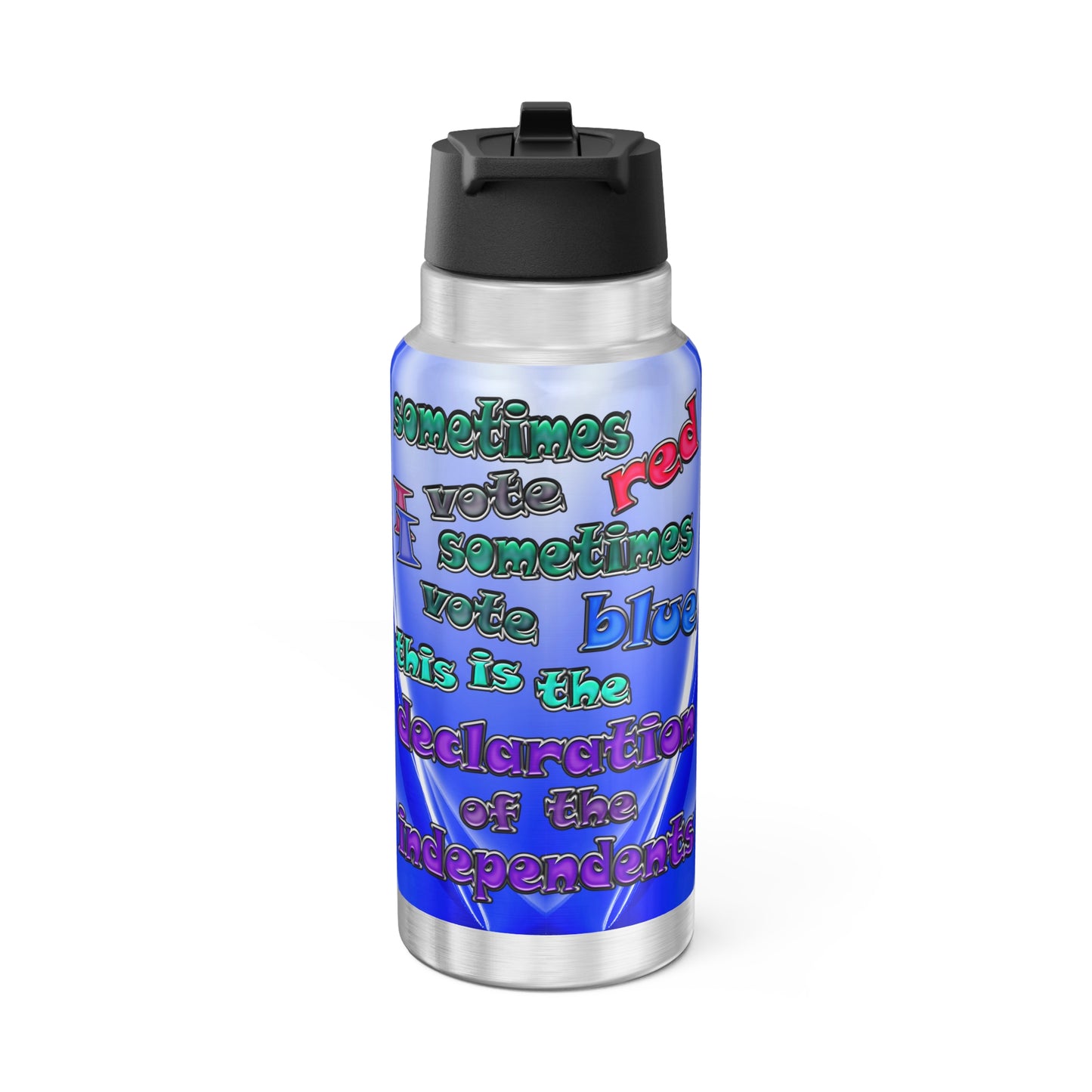declaration of the independents - Gator Tumbler, 32oz (blue-white wave)