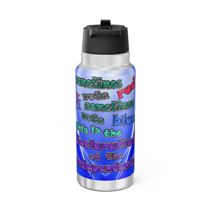 declaration of the independents - Gator Tumbler, 32oz (blue-white wave)