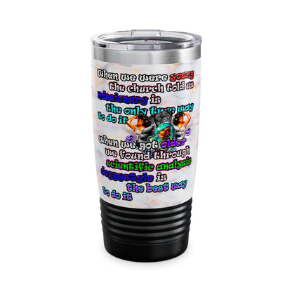 doggystyle - Ringneck Tumbler, 20oz (white marble)