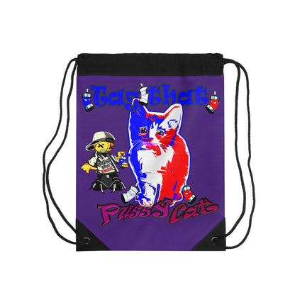 tag that - Drawstring Bag (purple)