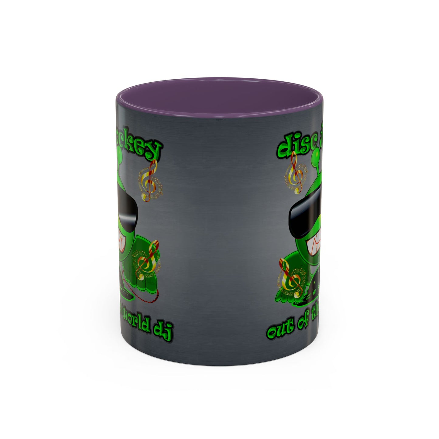disc jockey - Accent Mug (grey-light grey)