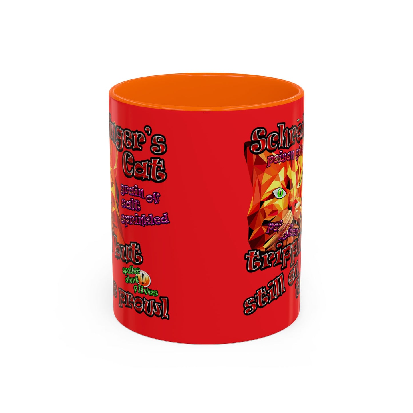 schrodinger's cat - Accent Mug (red)