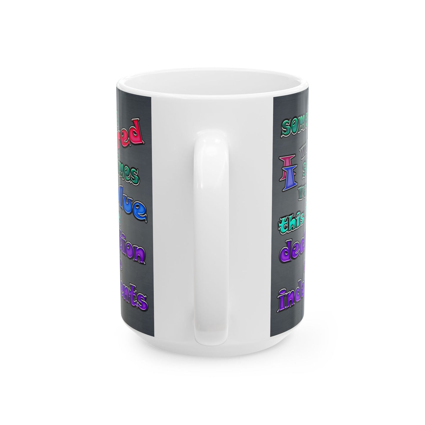 declaration of the independents - White Mug (grey-light grey)