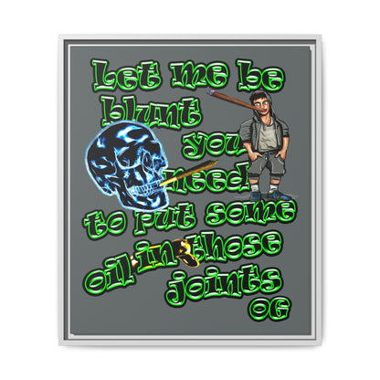 og - framed canvas art (dark grey)