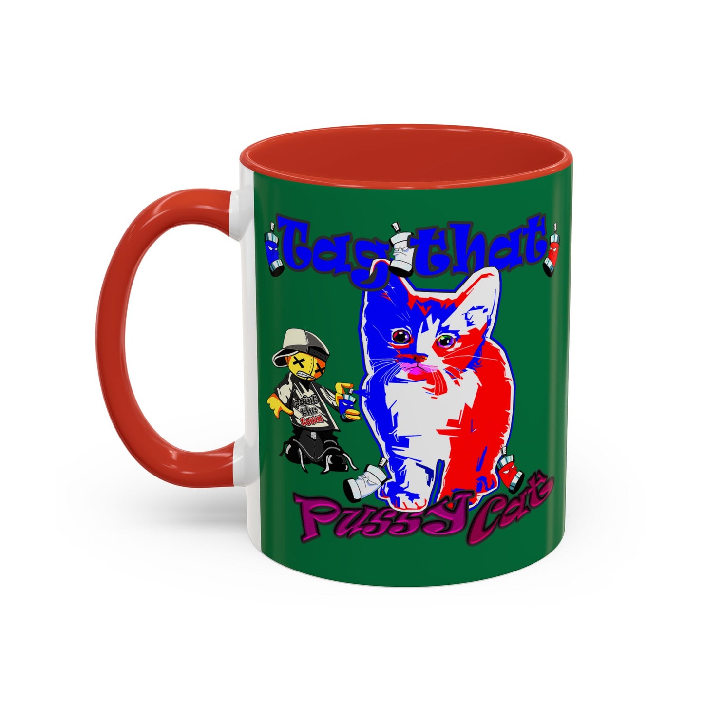 tag that - Accent Mug (dark green)