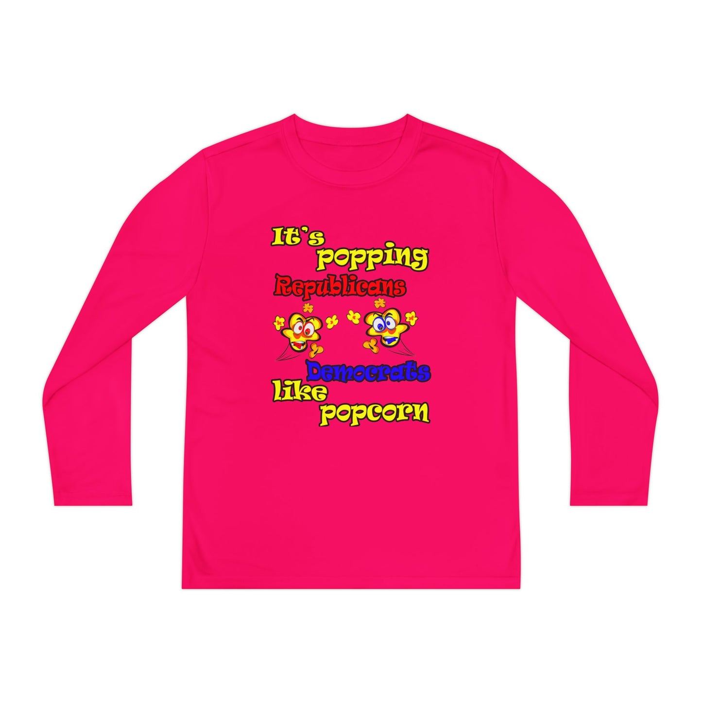 popping like popcorn - Youth Long Sleeve Competitor Tee