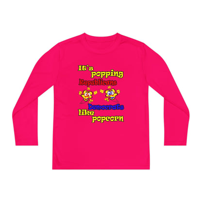 popping like popcorn - Youth Long Sleeve Competitor Tee