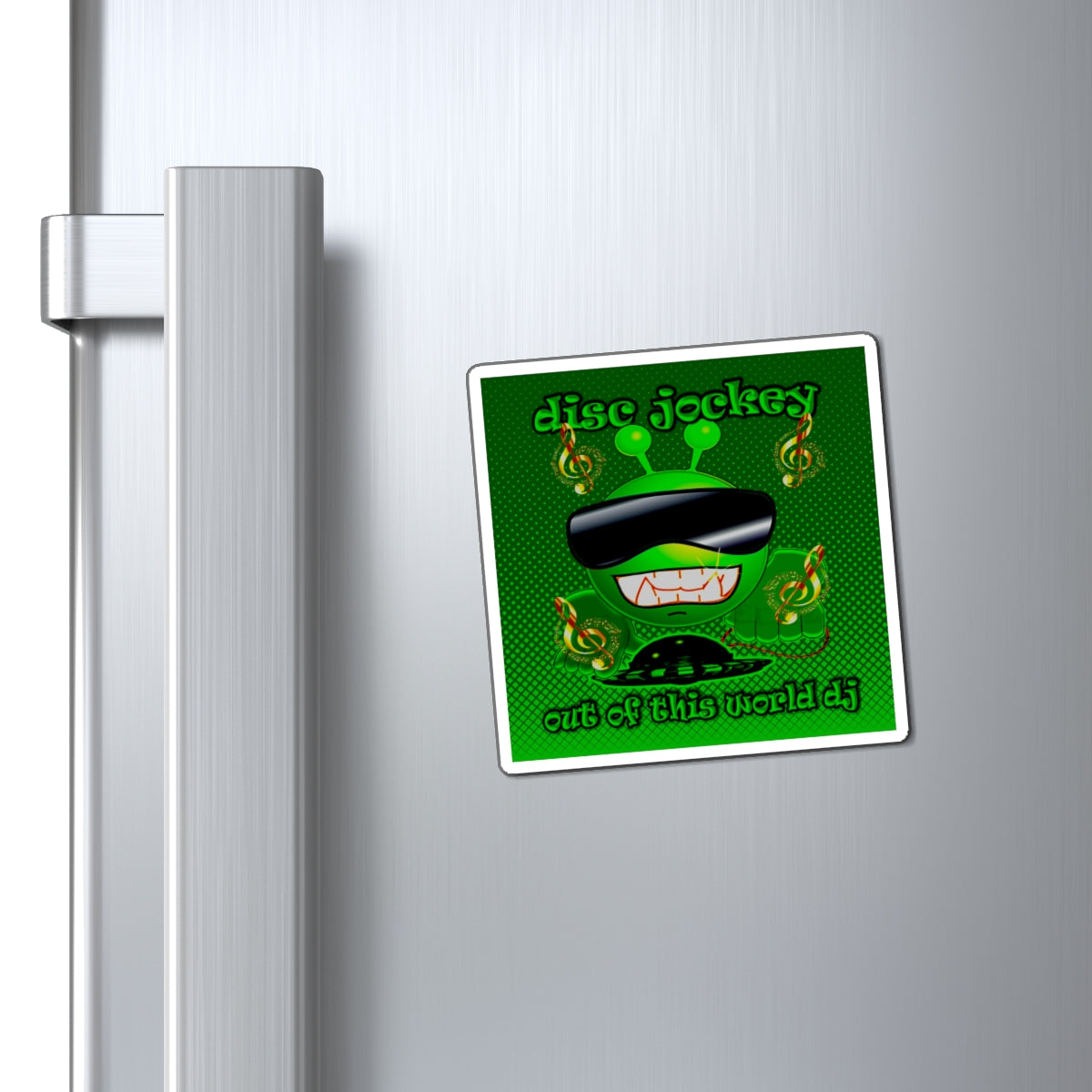 disc jockey - Magnets - (logo green)