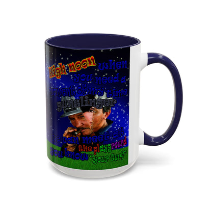 high noon - Accent Mug ('snoops' background)