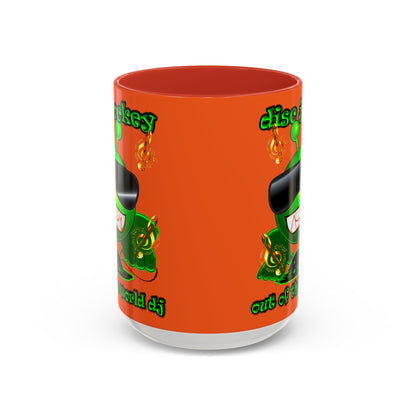 disc jockey - Accent Mug (orange)