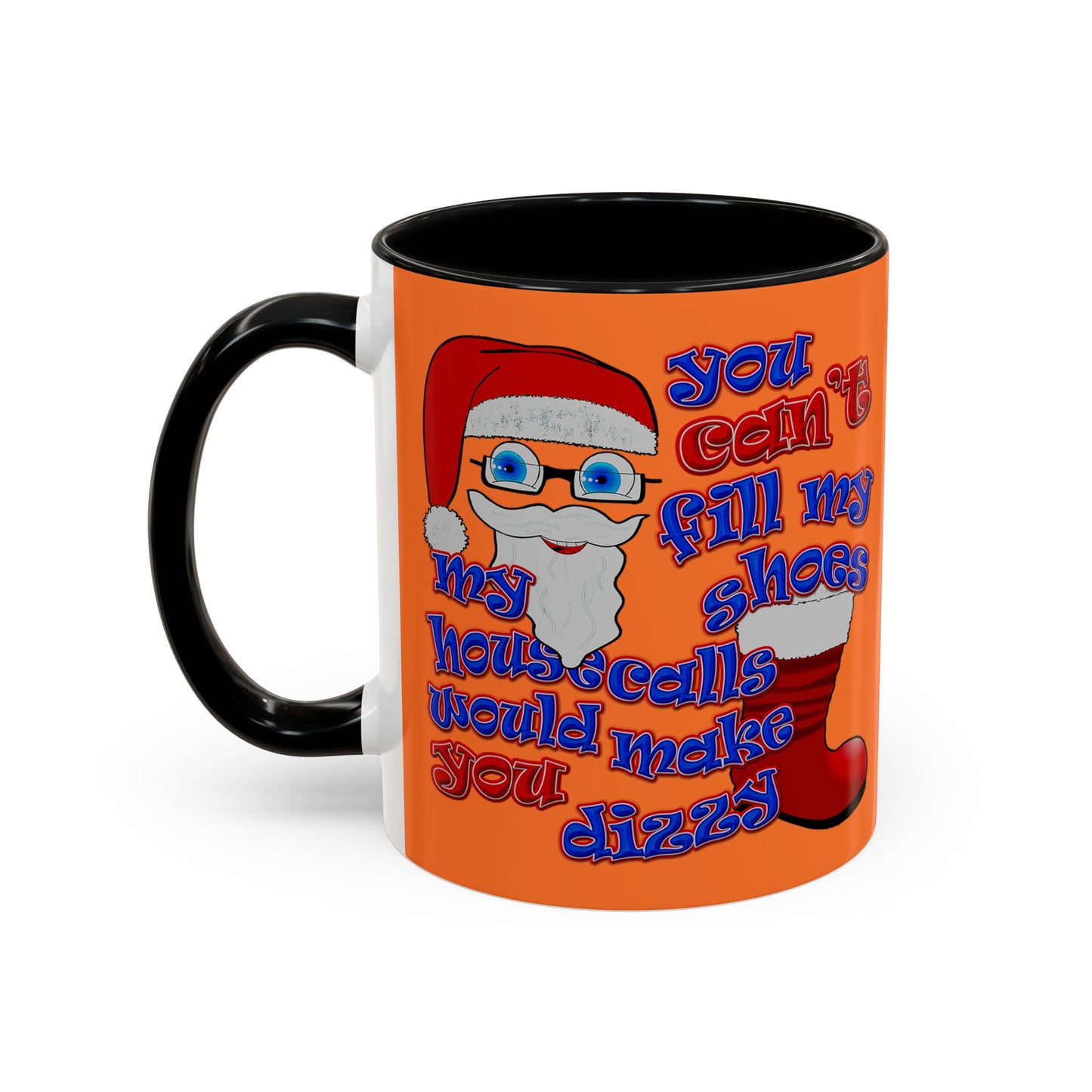 santa's shoes - Accent Mug (crusta)