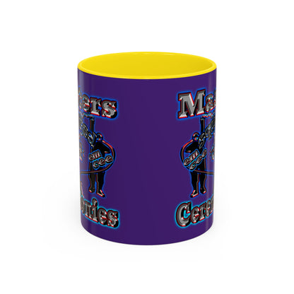 em cee squared - Accent Mug (purple)