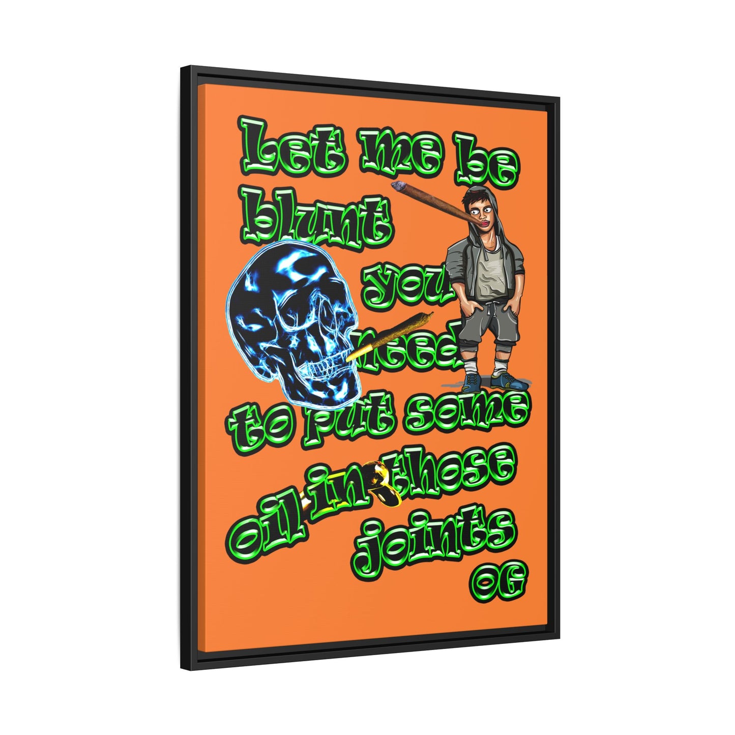 og - framed canvas art (crusta)