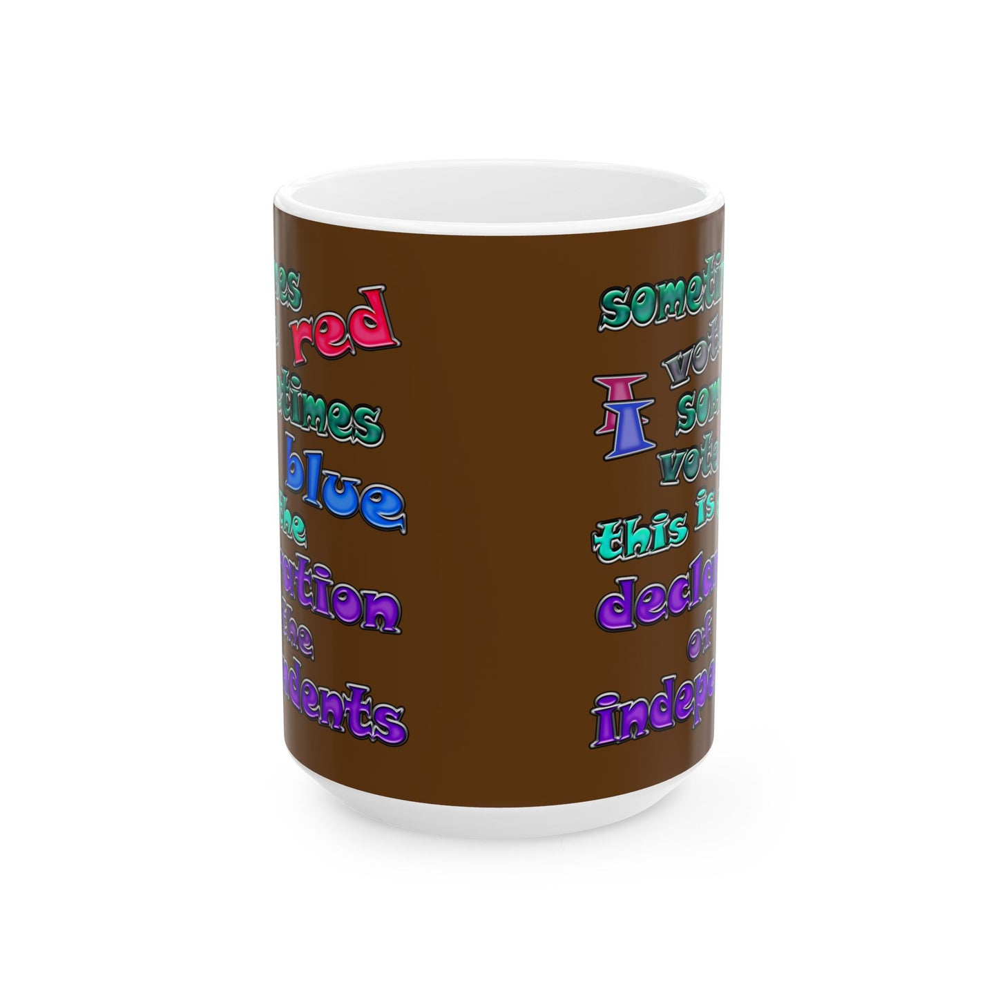 declaration of the independents - White Mug (brown)