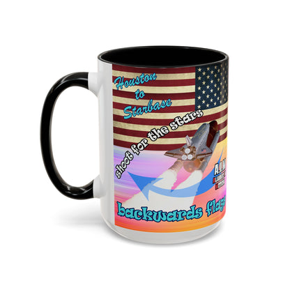 shoot for the stars - Accent Mug (color blur)