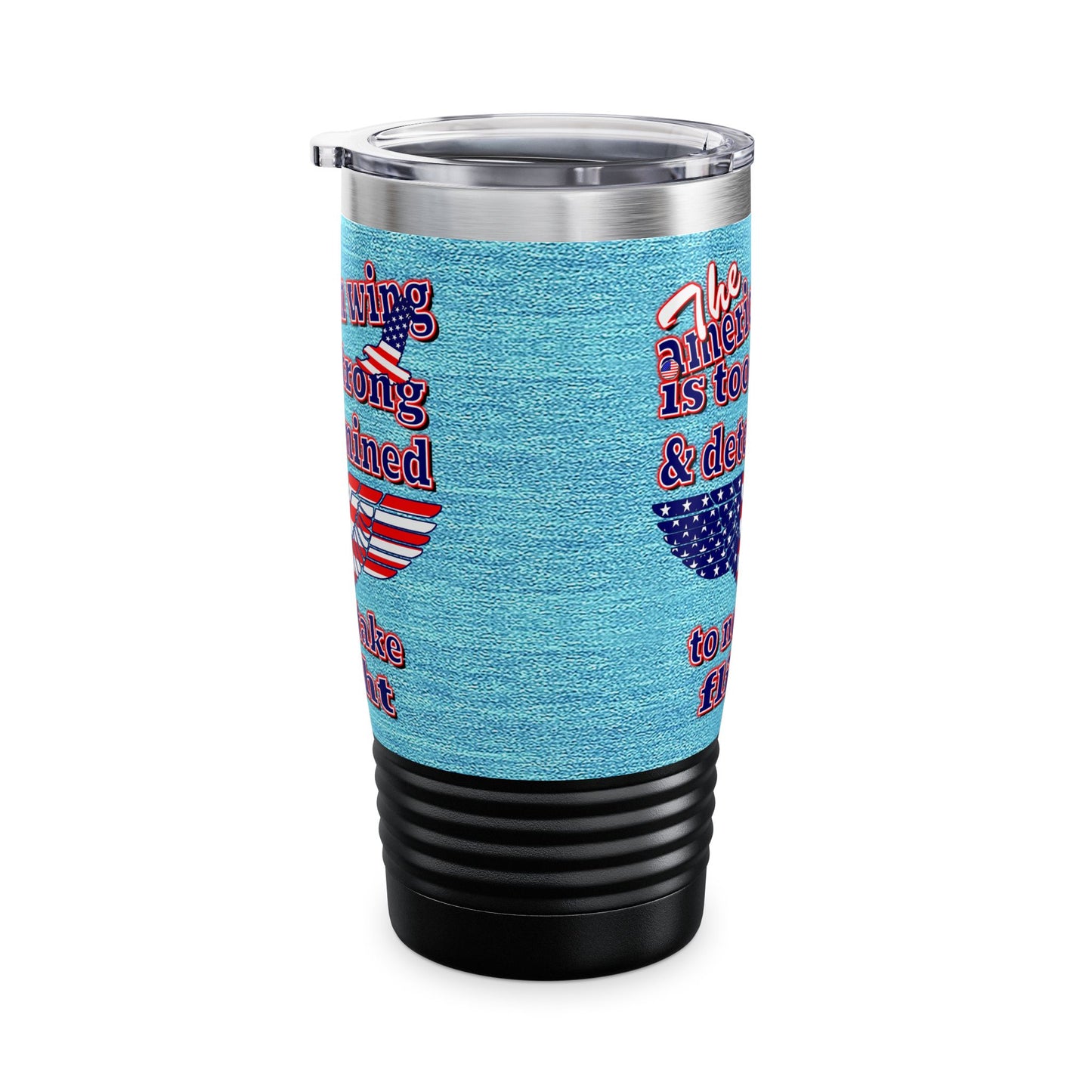 american wing - Ringneck Tumbler, 20oz (faded blue)