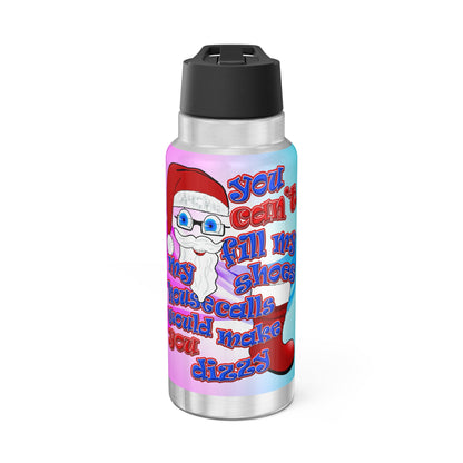 santa's shoes - Gator Tumbler, 32oz  (light blue-pink wave)